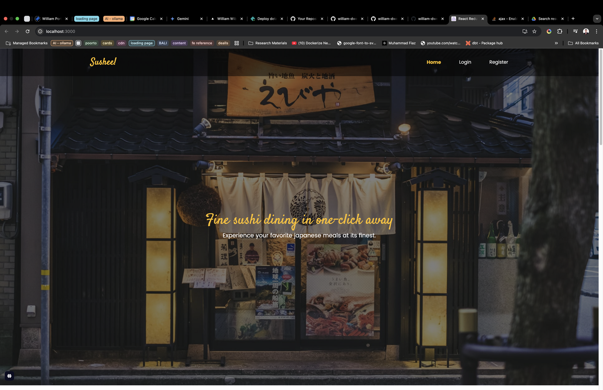 Sushee - Online Restaurant App screenshot