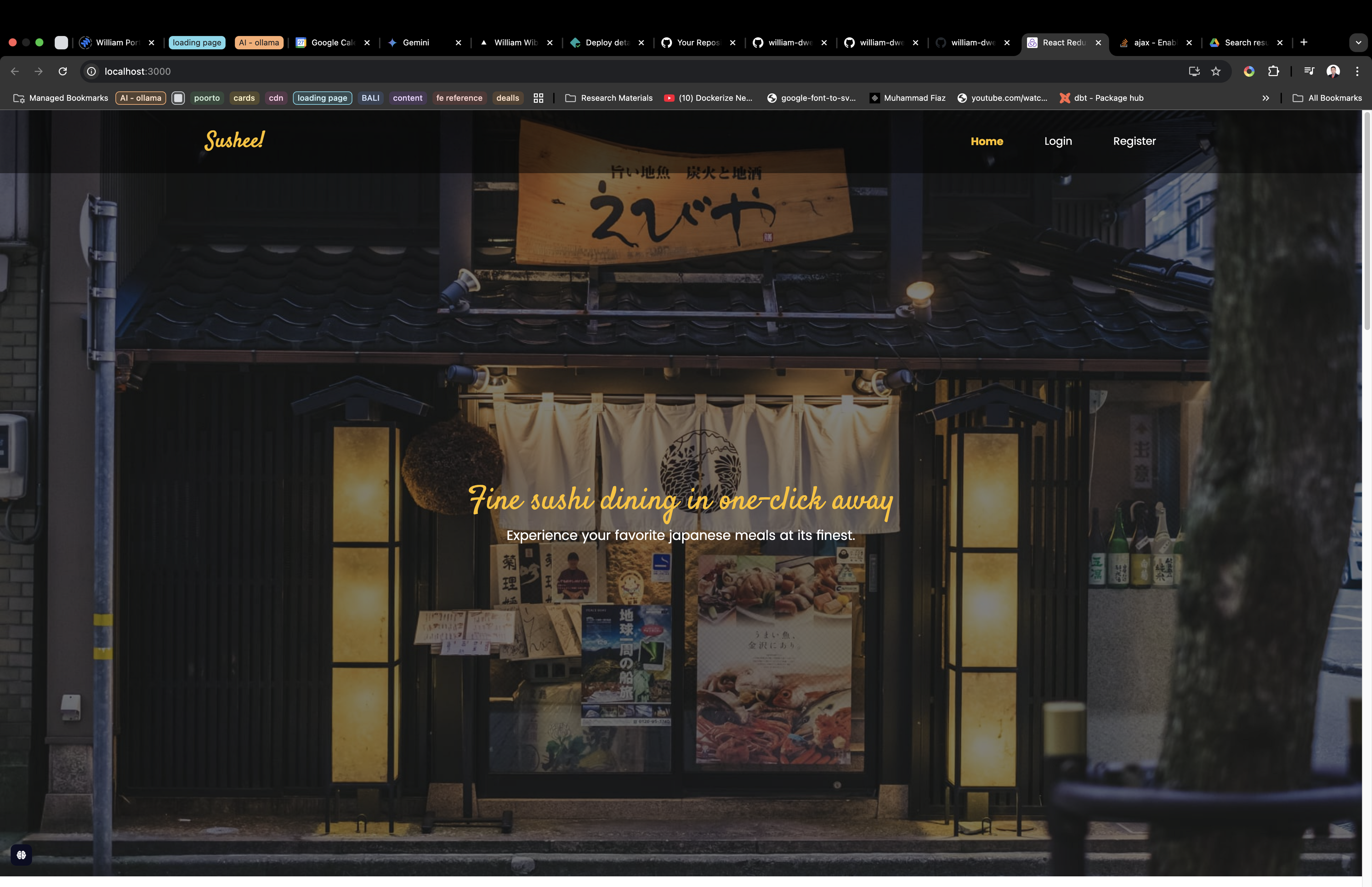 Sushee - Online Restaurant App screenshot